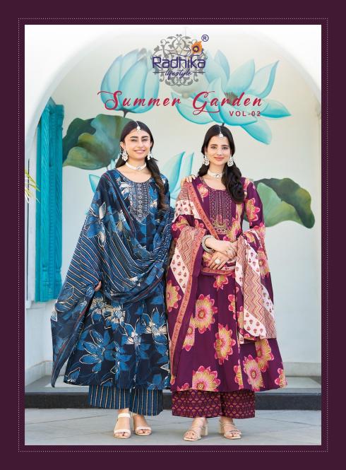 Radhika lifestyle summer garden vol-2 wholesale kurti catalog